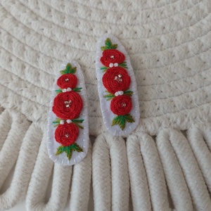 Agrafe pentru par , Imbracaminte si moda, Accesorii par, Clema de par si ac de par, Broderie, ARTYNOS