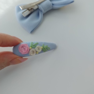 Agrafe pentru par si fundita , Imbracaminte si moda, Accesorii par, Clema de par si ac de par, Broderie, ARTYNOS