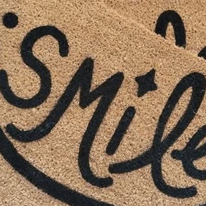 Covor intrare Smile - 40 x 60 cm, Casa & Stil de viata, Textile de casa, Covoras de intrare, Obiecte pictate, ARTYNOS