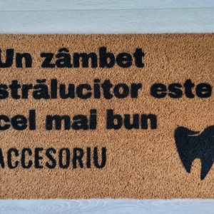 Covor intrare Zâmbet Strălucitor - 40 x 60 cm - casă & stil de viață - textile de casă - covoraș de intrare - Artynos.ro