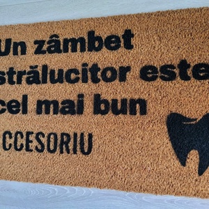 Covor intrare Zâmbet Strălucitor - 40 x 60 cm - casă & stil de viață - textile de casă - covoraș de intrare - Artynos.ro