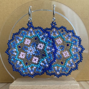 Cercei mandala din margele - Artynos.ro