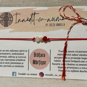 Brățara mărți�or cu biluță de argint - bijuterii - mărțișor - Artynos.ro