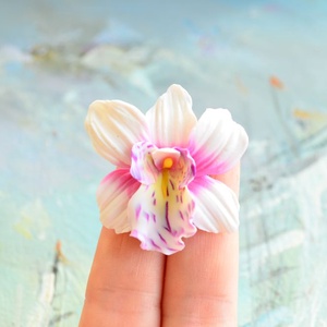 Orhidee roz- Brosa martisor, Bijuterii, Brose, , ARTYNOS