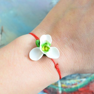 Ghiocelul- Bratara snur rosu - Artynos.ro