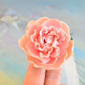 Bujor corai -Brosa mare, Bijuterii, Brose, , ARTYNOS