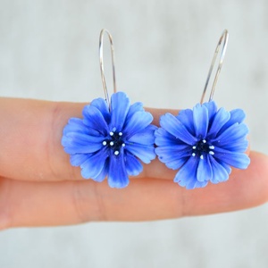 Cicoare albastra- Cercei tortita - Artynos.ro