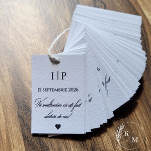 Set 100 etichete pentru marturii sticle/borcanase - accesorii nuntă - amintiri și cadouri de nuntă - mărturii - Artynos.ro