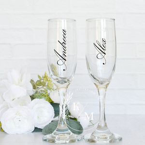 Set 4 stickere personalizate pentru pahare nunta - accesorii nuntă - materiale decor pentru nuntă - decorațiuni nuntă - Artynos.ro