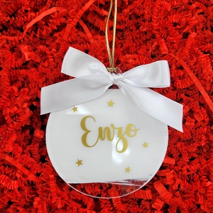 Set 3 Ornamente de Craciun pentru familie, personalizate cu nume - crăciun - decorațiuni de crăciun de casă - globuri de crăciun - Artynos.ro