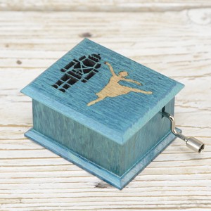 Cutie muzicala Spargatorul de nuci - turcoaz - balerina - Ceaikovski, Casa & Stil de viata, Accesorii pentru decorat casa, Decoratiuni de masa si decoratiuni pentru rafturi , Cutii muzicale, Prelucrarea lemnului, ARTYNOS