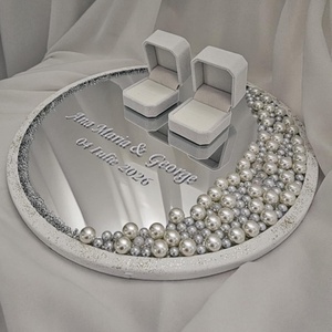 Suport verighete - accesorii nuntă - accesorii de nuntă - suport verighete și perne pentru inele - Artynos.ro