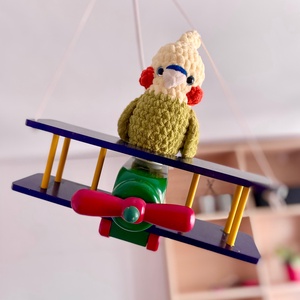 Jucarie crosetata amigurumi papagal 25 cm - Artynos.ro