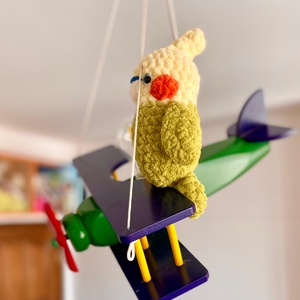 Jucarie crosetata amigurumi papagal 25 cm - jucării și echipamente pentru copii - plușuri - păpușă croșetată, păpușă de pluș - Artynos.ro