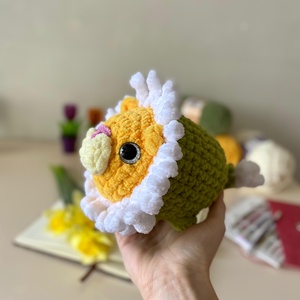 Jucarie crosetata amigurumi leu margareta 22 cm handmade - Artynos.ro