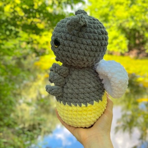 Jucarie crosetata amigurumi licurici 30 cm handmade - jucării și echipamente pentru copii - plușuri - păpușă croșetată, păpușă de pluș - Artynos.ro