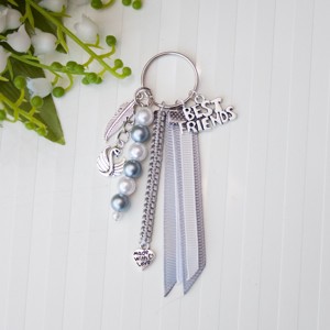 Breloc, ornament pentru geanta - Best Friends gri, , , ARTYNOS