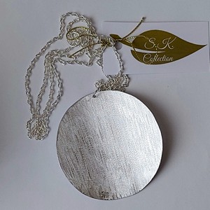 Pandantiv circular minimalist pe lant lung - Artynos.ro