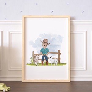 Viata la ferma, decoratiuni de perete, set poster cu monograma, 3 bucati, , , ARTYNOS