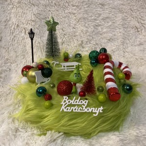 Grinch Craciun decor de masa, coroana, , , ARTYNOS