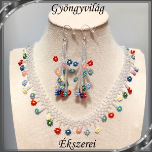 Seturi de bijuterii: cercel cu perle - set colier SSZ-E925-ÜGY01-2-38 - Artynos.ro