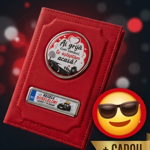 Portofel auto pt acte auto+husa chei auto+breloc foto cadou  - genți și portofele - accesorii genți - breloc - Artynos.ro