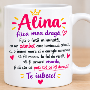 Cana  personalizata cu nume Alina+breloc foto gratuit , Casa & Stil de viata, Echipamente de bucatarie, Accesorii de servire, Cani, Fotografie, grafica, desen, ilustratie, Altele, Cana ceramica personalizata cu nume  si breloc foto cadou
​Transforma fiecare pauza de cafea sau ce..., ARTYNOS