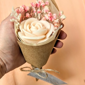 Buchet din ceară de soia - casă & stil de viață - accesorii pentru decorat casa - suport de flori - buchete de flori - Artynos.ro