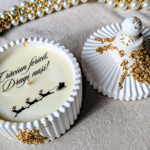 Lumânare handmade  - crăciun - cadouri de moș crăciun - cadouri de moș crăciun - Artynos.ro