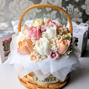 Coș lalele parfumate - casă & stil de viață - decorațiuni de casă - accesorii florale - buchete de flori - Artynos.ro