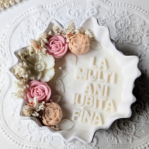 Lumânare decorativă  - accesorii nuntă - amintiri și cadouri de nuntă - cadou nuntă - cutie de bani - Artynos.ro