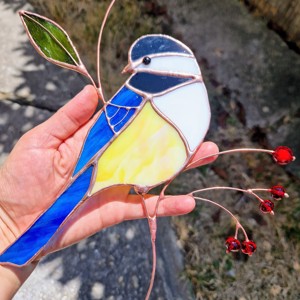 Decoratiuni pentru ferestre Bluefinch, , Arta de sticla, Altele, ARTYNOS