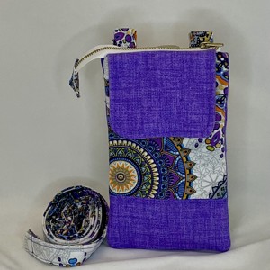 Geanta de mana cu model mandala violet pentru femei - Artynos.ro