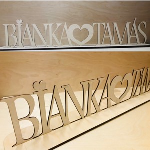 Piesă centrală de nuntă cu nume -  - Artynos.ro