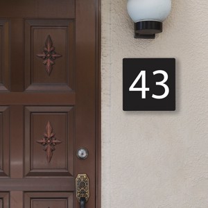 Placa moderna minimalista pentru numarul casei, numar de casa gravat elegant, , , ARTYNOS