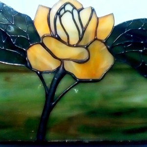 Art Nuovo galben trandafir tiffany cutie de bijuterii - bijuterii - suporturi și cutii de bijuterii - cutii de bijuterii - Artynos.ro