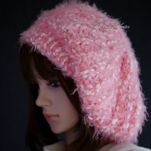 DORKA / viktória - șapcă extravagantă tricotată manual cu ciuperci, beretă - îmbrăcăminte și modă - eșarfe, pălării, fularuri - căciulă - Artynos.ro