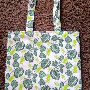 Geanta de cumparaturi cu frunze de palmier, Geanta si husa, Geanta pentru cumparaturi, Geanta shopper, geanta tote, geanta textila, Cusatura, ARTYNOS