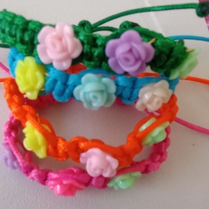 Brățări floricele  - accessorii și unelte - mărgea, componente de bijuterii - mărgea din plastic - Artynos.ro
