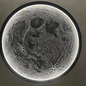 Tablou decorativ Luna LED 111 cm � handmade �  artă modernă - casă & stil de viață - lămpi și corpuri de iluminat - tablouri cu leduri - Artynos.ro