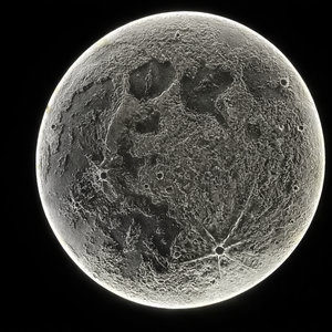 Tablou decorativ Luna LED 111 cm � handmade �  arta moderna - Artynos.ro