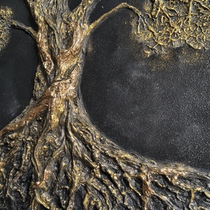 Tablou Arborele Vieții � handmade � decor perete � artă modernă � 92cm - casă & stil de viață - lămpi și corpuri de iluminat - tablouri cu leduri - Artynos.ro