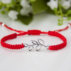 Bratara macramé impletita, Bratara de protectie - Letter red, , , ARTYNOS