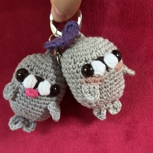 Perechea foca, Genti si portofele, Accesorii genti, Breloc, Crosetat, ARTYNOS