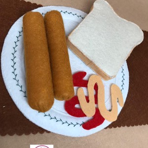 Mancaruri cu file - Meniu pe farfurie / Paine - carnati - ketchup - mustar/, , , ARTYNOS