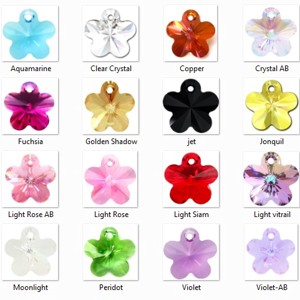 Bijuterii: Floare Swarovski 14mm în mai multe culori -  - Artynos.ro