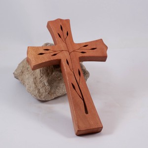 Cruce din lemn modelata, cruce de perete, , , ARTYNOS
