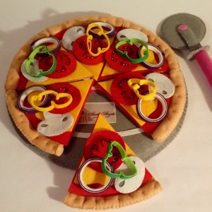 Farfurii din pâslă (set de făcut pizza) -  - Artynos.ro