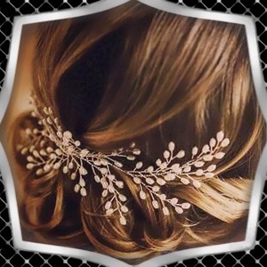 Bijuterii, ornamente pentru păr, catarame pentru păr: nuntă, mireasă, ornament casual pentru păr ES-H-FÉ21e 18cm -  - Artynos.ro