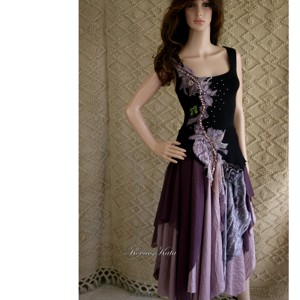 LYRA - ruha de design artsy - îmbrăcăminte și modă - haine damă - rochie, dintr-o bucată - Artynos.ro